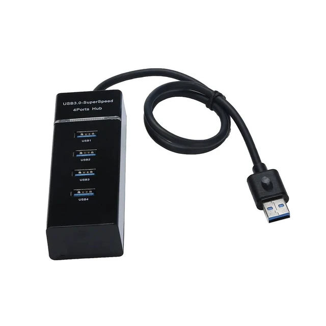 Alt view image 6 of 10 - 4 Port USB 3.0 Multi HUB Splitter Expansion For Desktop PC Laptop Adapt#T2