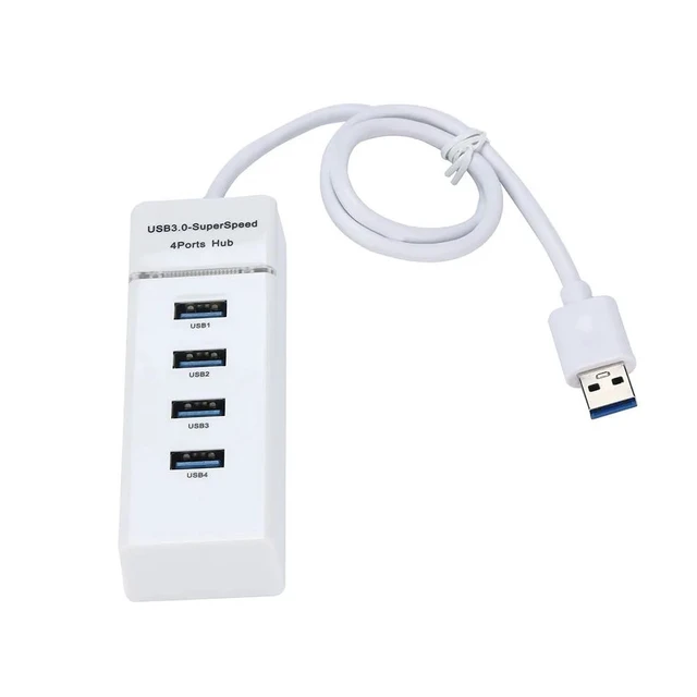 Alt view image 8 of 10 - 4 Port USB 3.0 Multi HUB Splitter Expansion For Desktop PC Laptop Adapt#T2