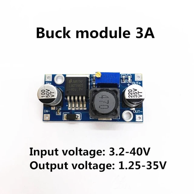 Alt view image 5 of 6 - LM2596s DC-DC step-down power supply module 3A adjustable step-down module LM2596 voltage regulator 24V 12V 5V 3V