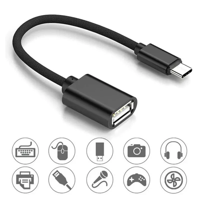 Alt view image 10 of 10 - OTG Adapter Cable USB 3.1 Type C Male To USB 3.0 A Female OTG Cord Adapter For Redmi Note 5 S6 Tablet