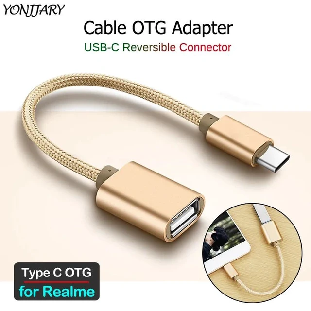 Alt view image 6 of 10 - OTG Adapter Cable for Realme 6i 6 5 Pro X50 Pro 5G Q X XT X2 Pro Type C USB OTG Cable Connector Phone Converter