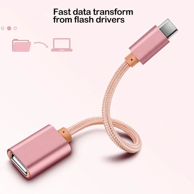 Alt view image 7 of 10 - OTG Adapter Cable for Realme 6i 6 5 Pro X50 Pro 5G Q X XT X2 Pro Type C USB OTG Cable Connector Phone Converter