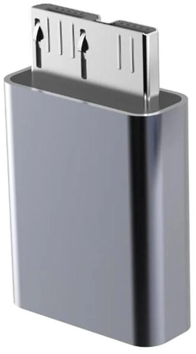 Alt view image 4 of 4 - USB C to Micro B USB3.0 Adapter Type C Female to Micro B Male Fast USB Micro to Type C Super Speed for HDD