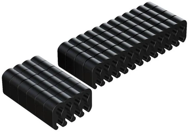 Alt view image 2 of 2 - PVC Clamp Cable Clip Organizer Dresser for 2.5-3.2mm PC Power Cord Wiring 8/24 Pin Computer Cable Manager(8PINx6 24PINX4)