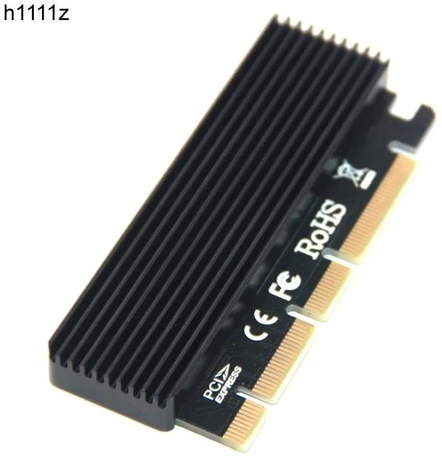Alt view image 13 of 13 - M.2 SSD PCIE Adapter SSD Case PCI Express X4 X8 X16 NVME M2 SSD 2230 2242 2260 2280 Hard Drive Enclosure Black Aluminum Caddy