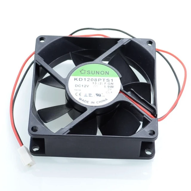 Alt view image 6 of 6 - 1pcs KD1208PTB1-13. (2). GN 8025 8CM 80mm 12V 1.9W double ball bearing cooling fan for SUNON