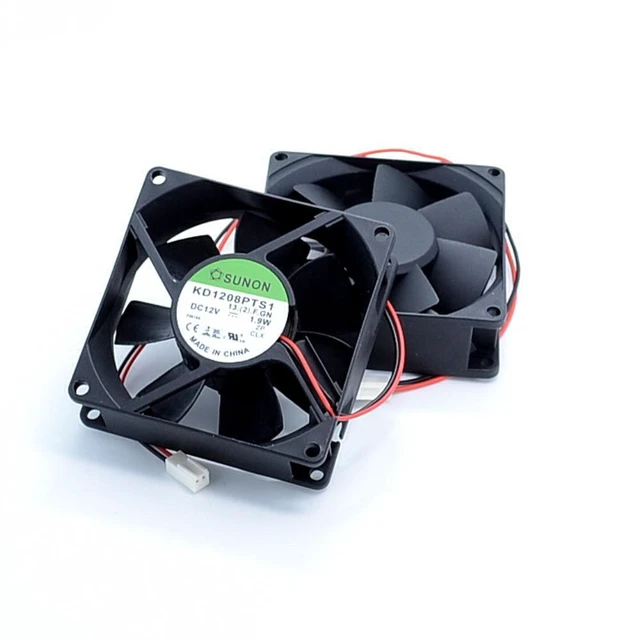 Alt view image 5 of 6 - 1pcs KD1208PTB1-13. (2). GN 8025 8CM 80mm 12V 1.9W double ball bearing cooling fan for SUNON