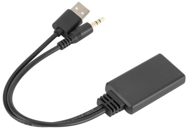 Alt view image 5 of 6 - Car CD Player Stereo 3.5mm AUX Audio Output USB Wireless Bluetooth Music 5.0 Adapter Receiver