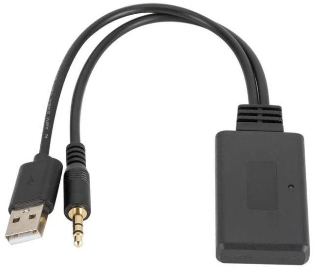 Alt view image 6 of 6 - Car CD Player Stereo 3.5mm AUX Audio Output USB Wireless Bluetooth Music 5.0 Adapter Receiver