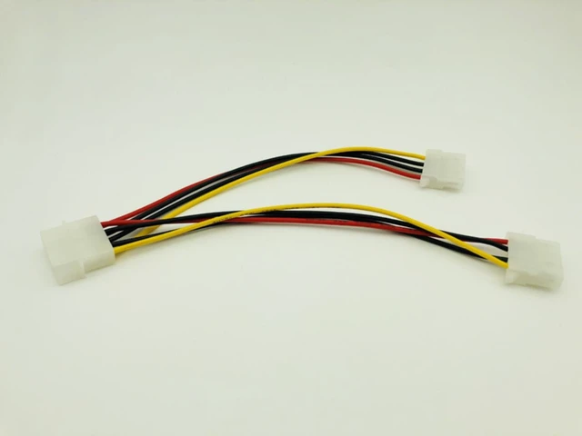 Alt view image 5 of 6 - 5PCS 4Pin Molex to Double 4pin IDE Female Power Supply Splitter Adapter Cable Computer Power Cable for BTC ETH Miner Mining