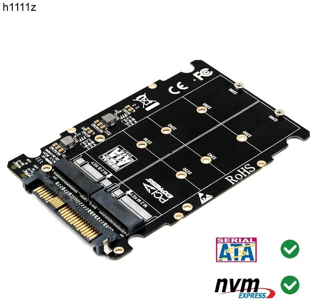 Alt view image 7 of 12 - m.2 nvme ssd Key M Key B SSD to U.2 SFF-8639 Adapter,m2 m key adapter,m.2 nvme to sata (Non-SATA Interface)