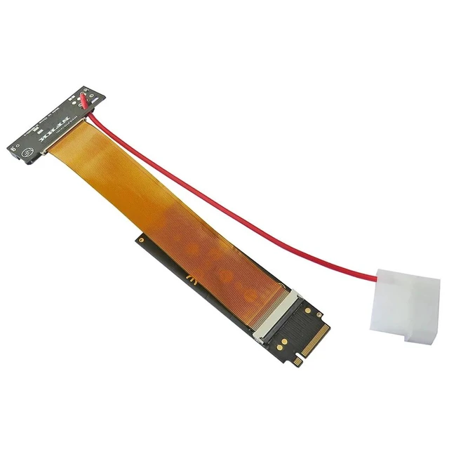 Alt view image 8 of 10 - U.2 Interface U.2 to M.2 NVMe NGFF Key M key-M M2 Adapter Riser Card Converter FPC Extender Cable For 2.5" NVMe U.2 SFF-8639 SSD