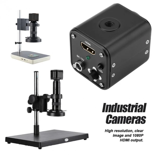 Alt view image 11 of 14 - 1/3in 60F/S 1080P Black HDMI Output Industry Microscope Camera DC5-12V Industry Borescope