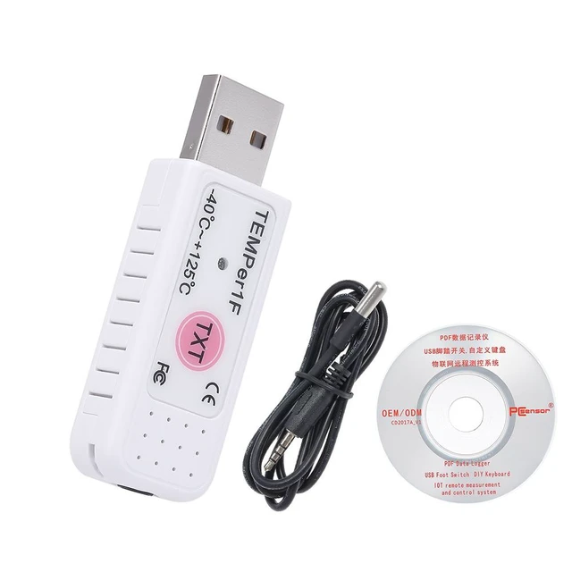 Alt view image 10 of 14 - PC Sensor USB Thermometer Temperature Sensor Data Logger Recorder for PC Laptop White