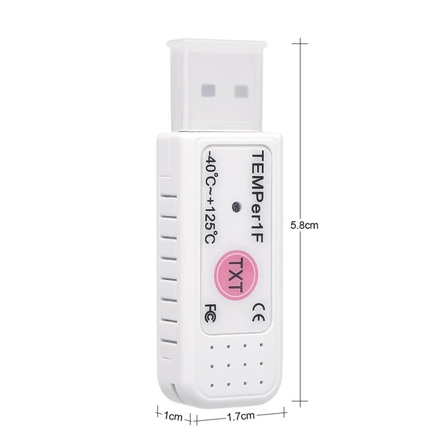 Alt view image 11 of 14 - PC Sensor USB Thermometer Temperature Sensor Data Logger Recorder for PC Laptop White
