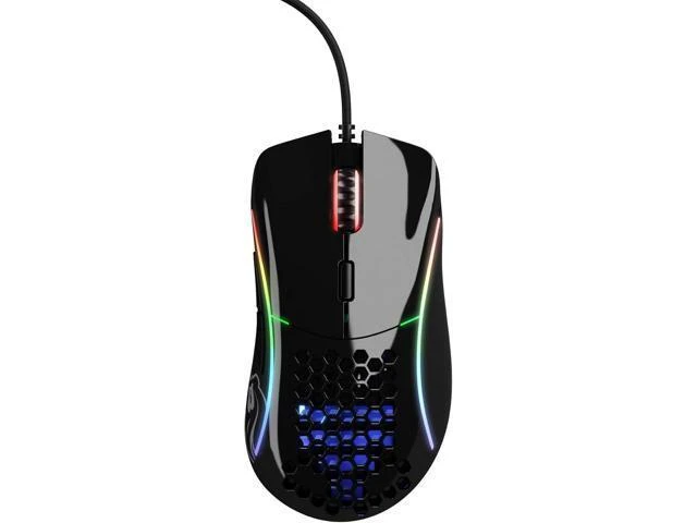 Alt view image 9 of 14 - Glorious Gaming Mouse - Glorious Model D Honeycomb Mouse - Superlight RGB PC Mouse - 68 g - Glossy Black Wired Mouse