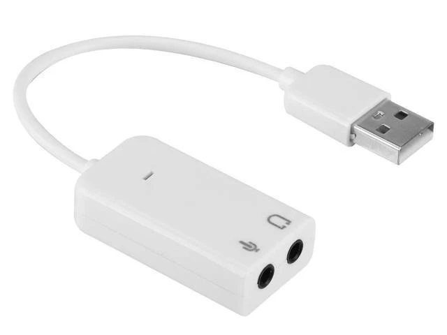 Alt view image 13 of 13 - USB Sound Card, External Stereo Sound Adapter Splitter Converter for Windows and Mac, Plug & Play, No Drivers Needed
