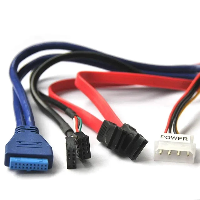 Alt view image 10 of 10 - 3.0 Hub Multi-Function eSATA SATA Port Internal Card Reader PC Media Front Panel Audio for SD MS CF TF M2 MMC Memory Cards