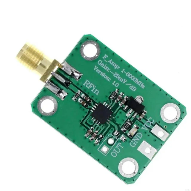 Alt view image 6 of 6 - Logarithmic Power Meter RF Power Detection 1-8000Mhz Power Meter Logarithmic Detector Controller for Amplifier