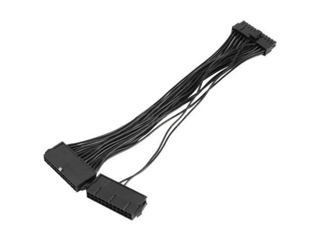 Alt view image 6 of 10 - Dual 24-Pin Mining Adapter Cable ATX Power Supply Connector Splitter Dual-PSU