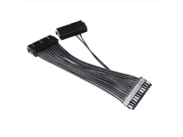 Alt view image 10 of 10 - Dual 24-Pin Mining Adapter Cable ATX Power Supply Connector Splitter Dual-PSU