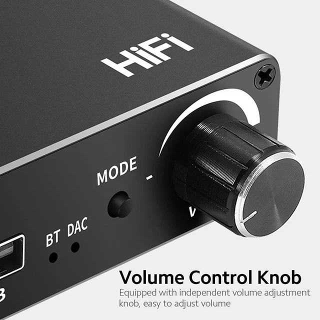 Alt view image 6 of 8 - D18 Multifunctional Audio Converter Support BT Receiving Digital Fiber Coaxial to Analog Audio U Disk Playing HiFi Sound Quality