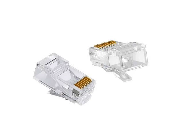 Alt view image 8 of 14 - RJ45 Cat 6 Non-Pass Through Network Plug Connector 8P8C Cat 6/6E RJ45 Gold Plated Ends for Stranded UTP Solid Network Cable 20 PCS