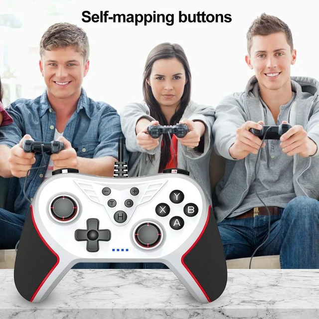 Alt view image 6 of 6 - USB Wired Gamepad Controller 2m Cable Gamepad Joystick Wired Game Controller for Nintendo Switch Console PC XP/7/8/10