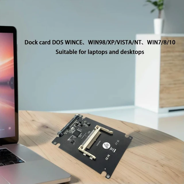 Alt view image 10 of 14 - CF 50Pin To 2.5 SATA 22Pin Hard Drive Converter Support CF I/II CF To 2.5/3.5inch SATA Adapter Card for Desktop Laptop