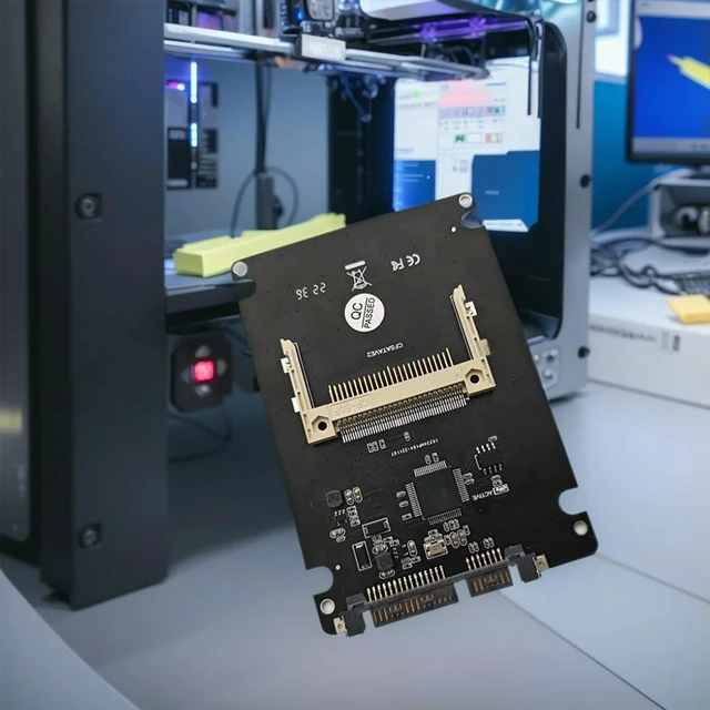 Alt view image 11 of 14 - CF 50Pin To 2.5 SATA 22Pin Hard Drive Converter Support CF I/II CF To 2.5/3.5inch SATA Adapter Card for Desktop Laptop