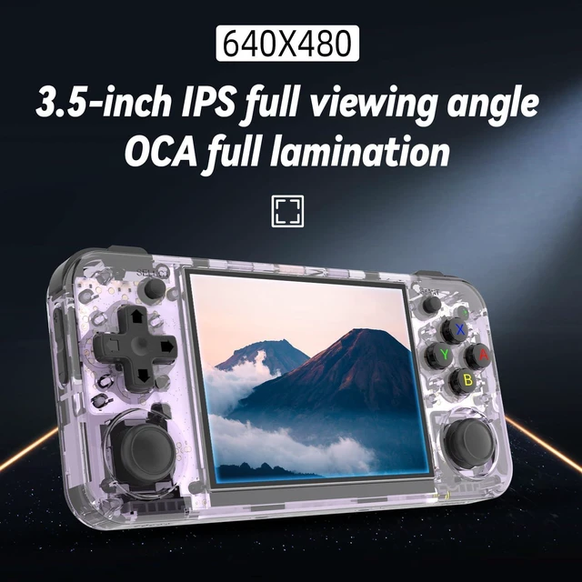 Alt view image 10 of 14 - rg35xx h Retro Game Emulator Anbernic 35xxh with a 64G Card Pre-Loaded Games rg35xxh 3.5'' IPS Screen Supports 5G WiFi Bluetooth HDMI and TV Output