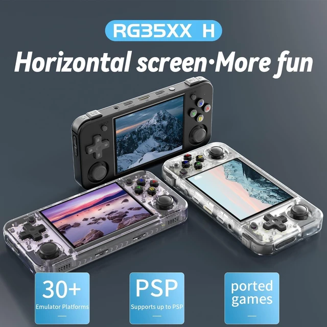 Alt view image 9 of 14 - rg35xx h Retro Game Emulator Anbernic 35xxh with a 64G Card Pre-Loaded Games rg35xxh 3.5'' IPS Screen Supports 5G WiFi Bluetooth HDMI and TV Output