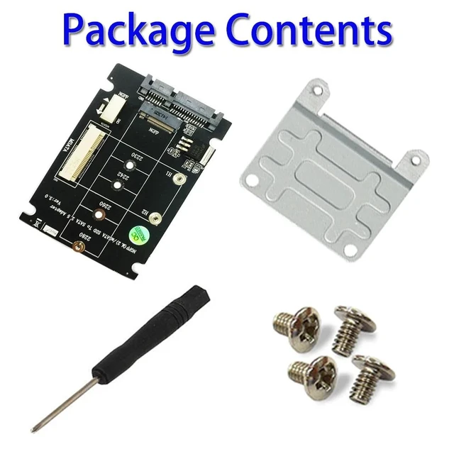 Alt view image 12 of 12 - 2 in 1 M.2 NGFF B Key Mini PCI-E mSATA SSD to SATA 2.5" Adapter Card for mSATA SSD 2230 2242 2260 2280 M2 NGFF SATA M.2 Adapter
