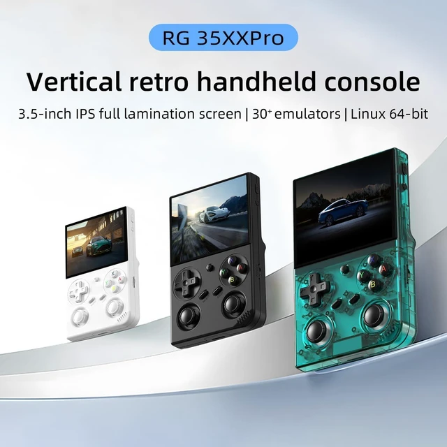 Alt view image 9 of 14 - Anbernic RG35XX Pro Retro Handheld Game Console , RG 35XXPro Support HDMI TV Output 5G WiFi Bluetooth 4.2 , 3.5 Inch IPS Screen Linux System Preloaded 4353 Games 3200mAh Battery(Transparent Teal-New)