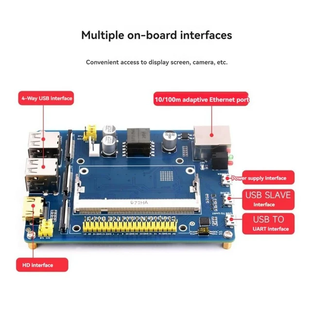 Alt view image 5 of 8 - Compute Module PoE Board+Case+Fan Kit for Raspberry Pi CM4S CM3 3Lite 3+ 3+Lite Compute Module Expansion Board EU Plug