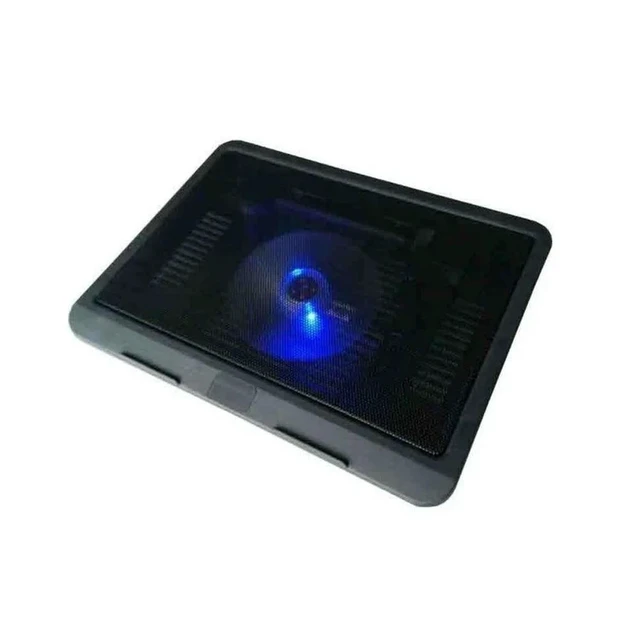 Alt view image 5 of 6 - N19 Black Slim Base 14 Inch Support Fan for Laptop Cooler Notebook USB Air Extracting Cooling Fan for Laptop Cool Fans Portable