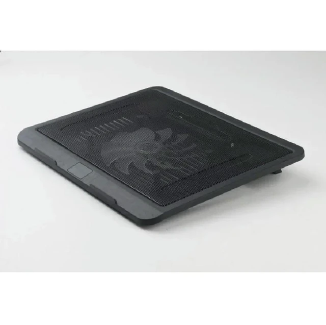 Alt view image 6 of 6 - N19 Black Slim Base 14 Inch Support Fan for Laptop Cooler Notebook USB Air Extracting Cooling Fan for Laptop Cool Fans Portable