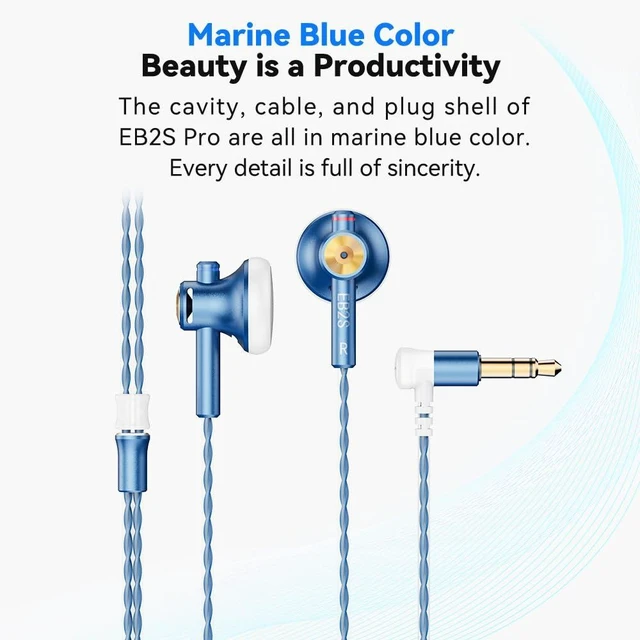 Alt view image 11 of 14 - EB2S Pro Flat Head Earbuds, Wired Earbuds in-Ear Headphones,Noise Isolation Corded for 3.5mm/4.4mm Jack Ear Buds Galaxy S7 Edge,Galaxy S23 Ultra, Xiaomi Mi A3 Audiophile (3.5mm with Mic)