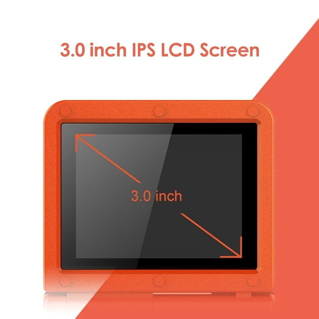 Alt view image 10 of 14 - Powkiddy V90 3.0 inch IPS Screen 64-bit Retro Handheld Game Console with 16GB Memory (Yellow)