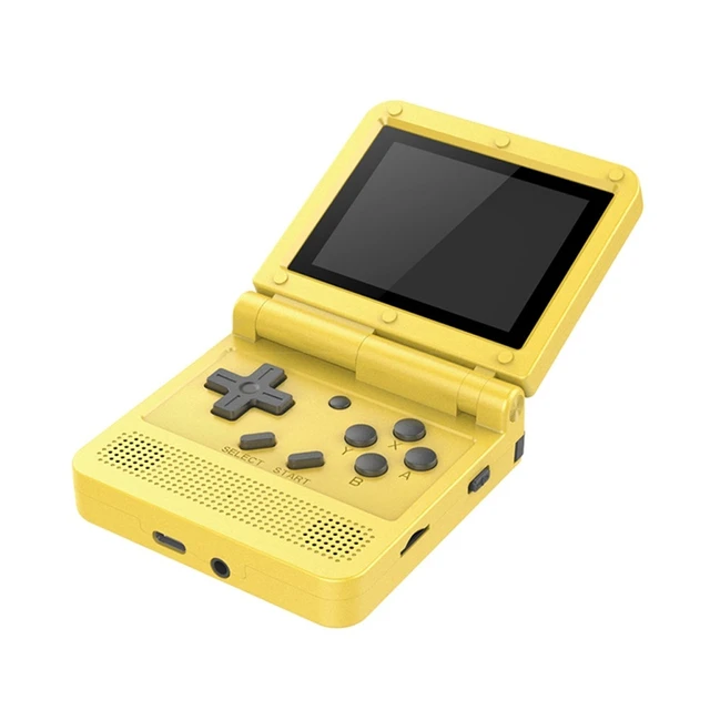 Alt view image 9 of 14 - Powkiddy V90 3.0 inch IPS Screen 64-bit Retro Handheld Game Console with 16GB Memory (Yellow)