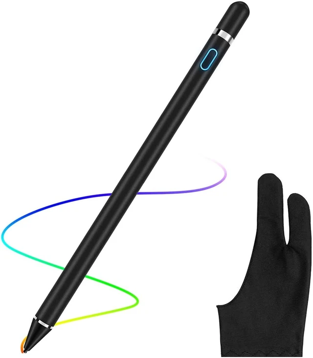 Alt view image 8 of 14 - Active Stylus Pen 1.45mm High Precision and Sensitivity Point Capacitive Stylus Compatible for Phone iPad Pro iPad Air 2 Tablets Work at iOS and Android Capacitive Touchscreen