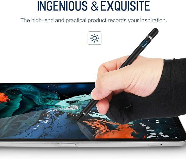 Alt view image 14 of 14 - Active Stylus Pen 1.45mm High Precision and Sensitivity Point Capacitive Stylus Compatible for Phone iPad Pro iPad Air 2 Tablets Work at iOS and Android Capacitive Touchscreen