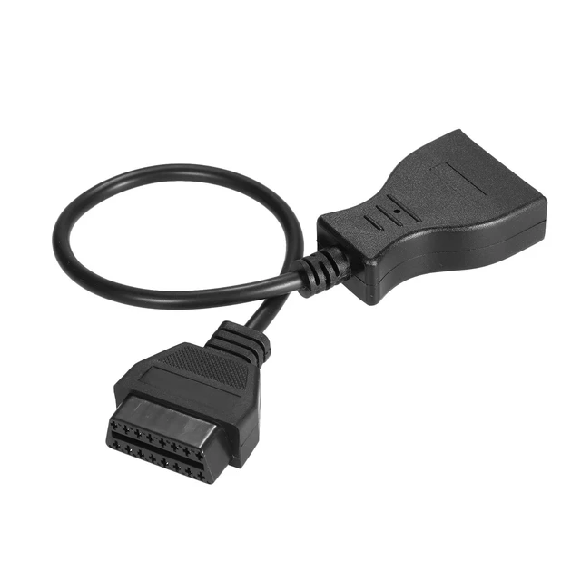 Alt view image 11 of 12 - OBD-II Extension Cable 12 Pin to OBD OBDII 16 Pin Adapter Connector Replacement for GM 12Pin 40cm