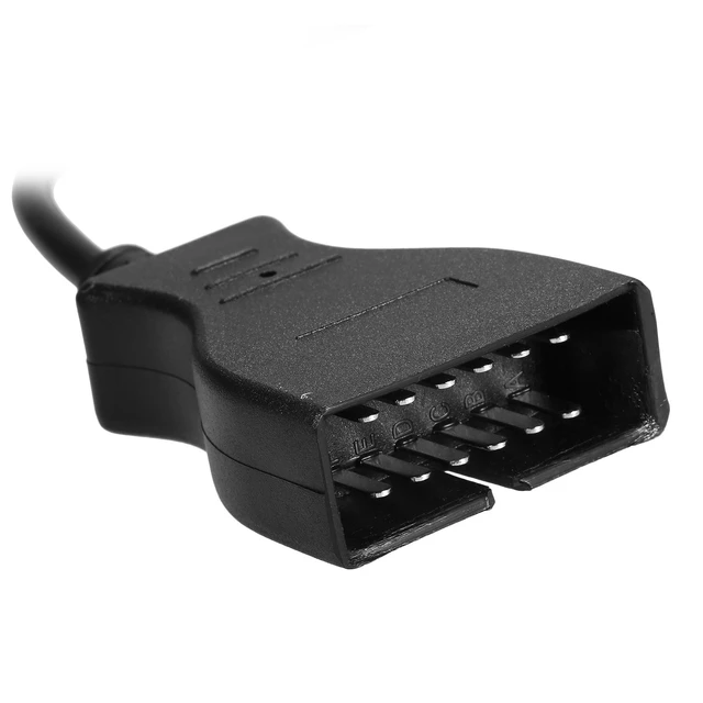 Alt view image 12 of 12 - OBD-II Extension Cable 12 Pin to OBD OBDII 16 Pin Adapter Connector Replacement for GM 12Pin 40cm