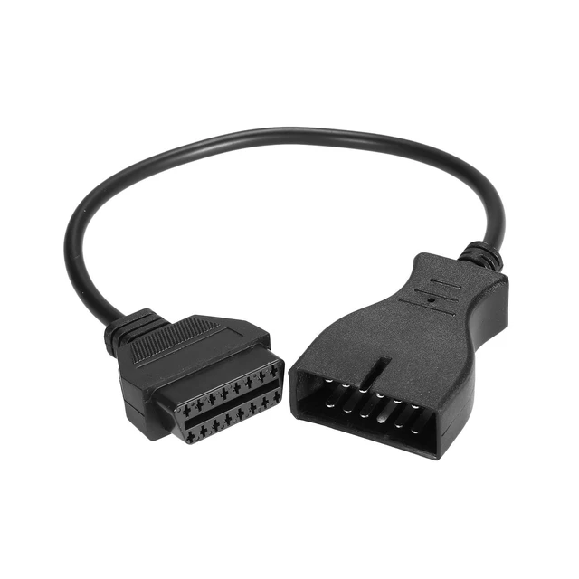 Alt view image 7 of 12 - OBD-II Extension Cable 12 Pin to OBD OBDII 16 Pin Adapter Connector Replacement for GM 12Pin 40cm