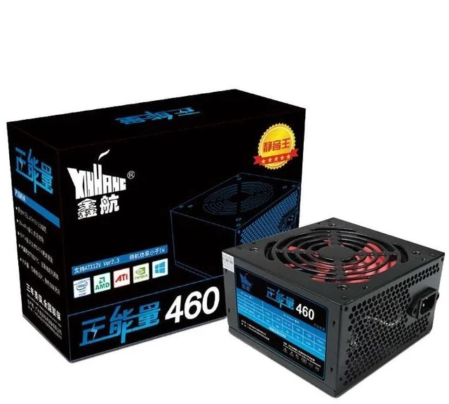 Alt view image 9 of 11 - 460W Power Supply 460W PSU For Desktop 460W 12CM Big Fan Mute Desktop Power rated 250W atx psu Gaming PC Desktop Computer PFC