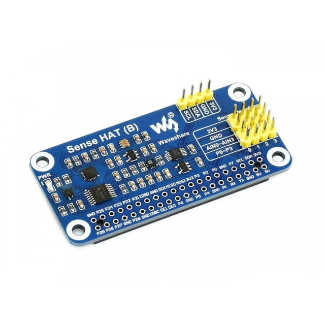 Alt view image 5 of 8 - Waveshare Sense HAT (B) for Raspberry Pi, Onboard Multi Powerful Sensors, Supports External Sensors