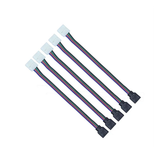 Alt view image 2 of 2 - 100Pcs/Lot 4Pin RGB LED Strip Connector Wire Female Cable Welding Extension Connector For RGB Non-Waterproof LED Tape Light