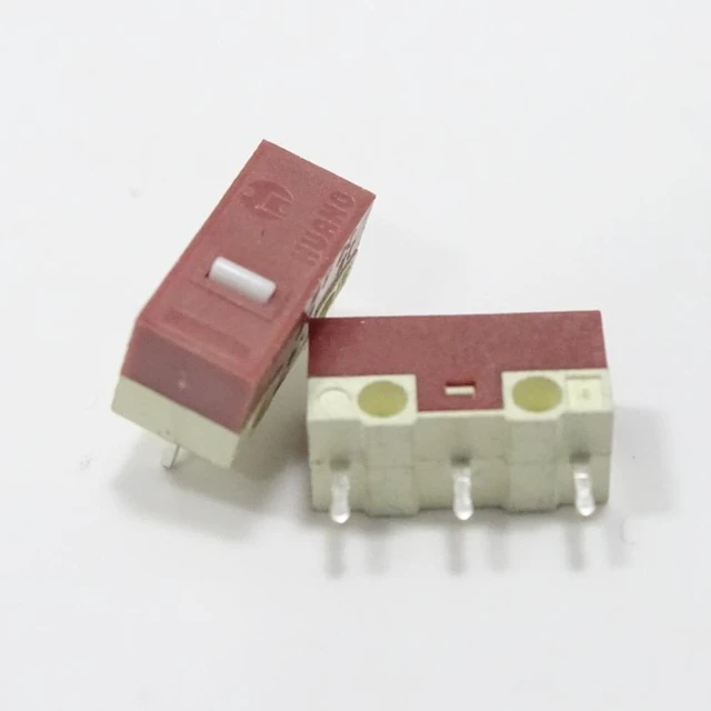 Alt view image 7 of 8 - Mouse Micro Switch HUANO White Dot 5M Clicks Microswitch 8PCS