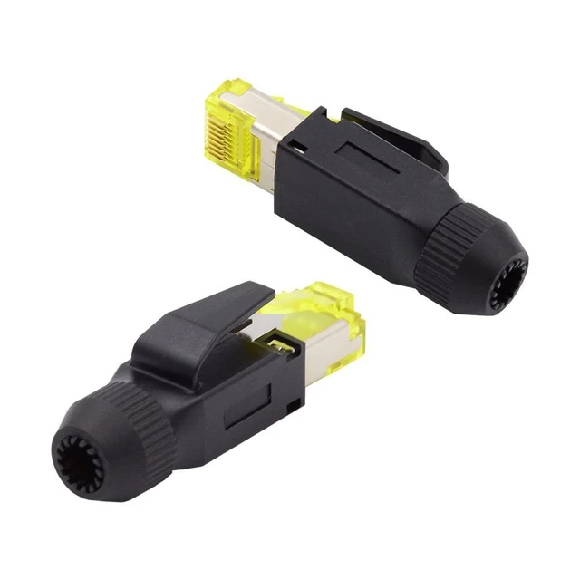 Alt view image 4 of 6 - 2pcs/lot STP UTP Shield Cat6 RJ45 8P8C Plug Assembly Crimp Type for Industrial Network Ethernet Patch Cord